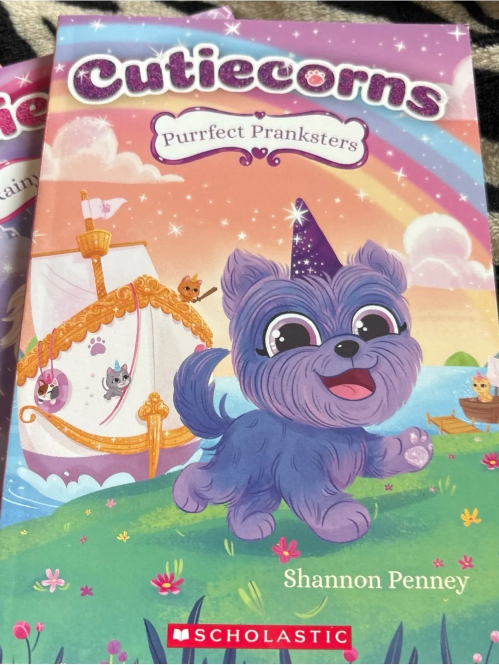 Scholastic Cutiees Kids Books - Pink, Purple, Green, Yellow, Blue